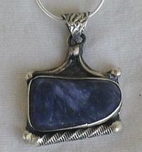 Natural lapis pendant  25LA - $42.00