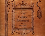 The Cottage Restaurant Menu Bellwood Illinois 1950&#39;s - £23.35 GBP