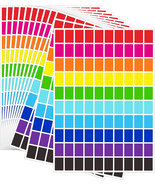 Colored Labels 2500 Pcs - 10 Color Stickers 1/2&quot; X 3/4&quot; Price Sticker fo... - $10.26