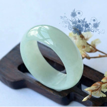 Free Shipping -  Natural white jadeite jade. charm jadeite jade ring -Cu... - $18.99