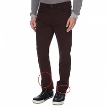 J BRAND Mens Trousers Kane Straight Fit Burgundy Size 32W 240916M336 - $88.68