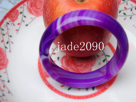 FREE SHIPPING - natural Purple agate bangle (  custom size Diameter 52mm -62mm ) - £29.75 GBP