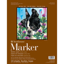 Strathmore Marker Paper Pad 11&quot;X14&quot;-50lb Smooth 24 Sheets - $23.73