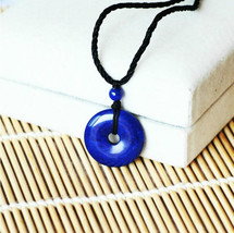 Free Shipping -  Genuine Natural A cargo lapis lazuli pendant good luck  lapis l - £19.97 GBP