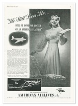 Print Ad American Airlines Flagship He Still Loves Me Vintage 1938 Advertisement - £9.69 GBP