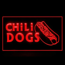 110191B Chili Dogs hot dog fast food mouthwatering pot big Display LED Light Sig - £17.57 GBP