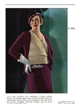 1930s Suit Surplice Top, Jacket and Straight Skirt - Knit pattern (PDF 3209) - £3.00 GBP