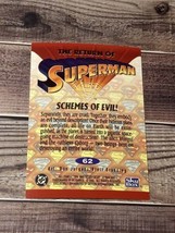 1993 SkyBox The Return of Superman Schemes Of Evil! #62 - £1.19 GBP