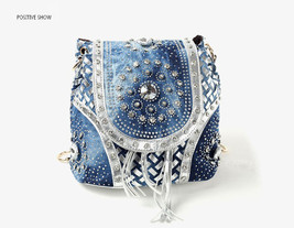 Gold/Sliver fashion ladies handbag designer weave style tassel women shoulder ba - £59.50 GBP