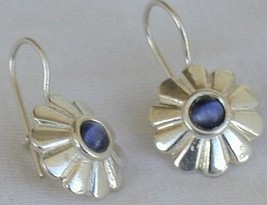 Blue mini sun earrings - £15.02 GBP