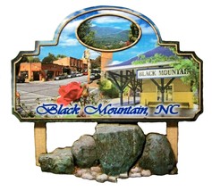 Black Mountain North Carolina Artwood Fridge Magnet - £6.26 GBP