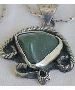 Green agate pendant F - $794.99 MXN