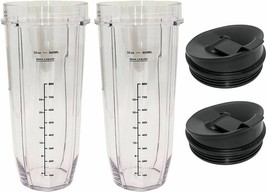 ( 2 Pack ) 32 Ounce Cup with Sip N Seal Lids Compatible with Ninja Auto-iQ iQ 10 - £25.56 GBP