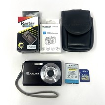 Casio Exilim EX-Z60 6.0 MP Digital Camera Black + Batteries Charger SD C... - $1,090.57 MXN