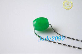 Free Shipping - Hand carved Natural Green jade Ball charm Pendant / chok... - £15.75 GBP