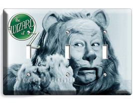 Wizard of Oz cowardly lion friend of tin man Dorothy Toto scarecrow triple light - $26.99