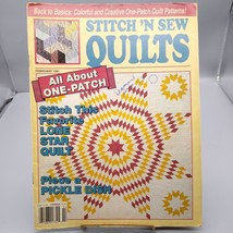 Vintage Craft Patterns, Stitch N Sew Quilts Magazine, February 1991 One Patch - £6.27 GBP