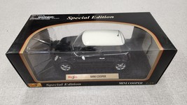 Maisto Special Edition 1:18 Mini Cooper Black/White NIB  31619 - $69.00