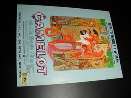 Sheet Music How To Handle A Woman from Camelot Lerner and Loewe Warner 1960 - $8.99