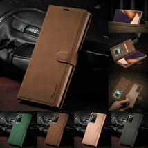 For Samsung Galaxy S21 Ultra S21+ Note20 Leather Flip Magnetic Case Cover - £42.42 GBP