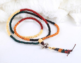 Free Shipping -  7 mm prayer beads , Tibetan Buddhism Colorful sandalwoo... - £15.79 GBP