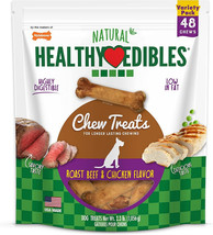 Nylabone Healthy Edibles Chews Roast Beef and Chicken Flavor Petite 96 count (2  - £83.34 GBP