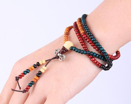 Free Shipping -  Tibetan Buddhism Colorful sandalwood meditation yoga 108 Beads  - $19.99