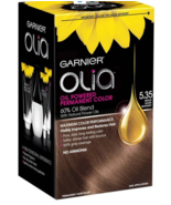 B1G1 @ 20% OFF Garnier Olia Oil Permanent Hair Color 5.35 Med Golden Mah... - £9.50 GBP
