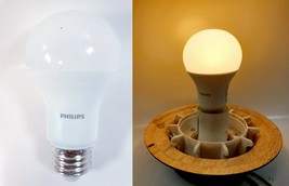 Lot Of 3 Philips Led Bulb, 10.5w A19/LED/827/ND 120 V - £9.29 GBP
