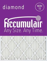 Accumulair Diamond 24x28x1 MERV 13 Air/Furnace Filters (6 pack) - £65.37 GBP
