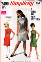 Misses&#39; DRESS Vintage 1967 Simplicity Pattern 7499 Size 12 - $18.00