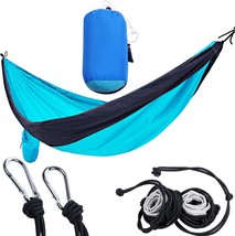 Portal Double Camping Hammock Lightweight Portable Nylon Hammock With St... - £26.90 GBP