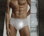 Calvin Klein ~ 4-Pair Mens Briefs Underwear 100% Cotton White ~ S (28-30) - $35.23