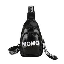 1PC Stylish Women Waist Bags Wear-resistant Durable PU MOMO Printed Solid Color  - £15.96 GBP