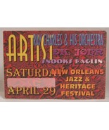 RAY CHARLES / DR. JOHN ORIGINAL CONCERT CLOTH BACKSTAGE PASS JAZZ FESTIV... - $12.00