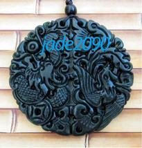 Free Shipping - Amulet auspicious perfect AAA Natural  jadeite jade carv... - $15.99