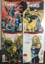 THORS Battleworld run of (3) issues #1 #2 #3 #4 (2015 ) Marvel Comics FINE- - £15.81 GBP