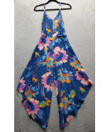 MSK Jumpsuits Womens Medium Multi Floral Challis Tie Waist Wide Strap Ba... - $653.17 MXN