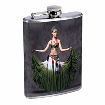 Vintage Gypsy Woman D5 Flask 8oz Stainless Steel Hip Drinking Whiskey - £11.65 GBP