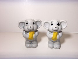 Mouse - Mice With Cheese Ceramic Salt &amp; Pepper Shakers Vintage (Unused) - $19.75