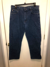 Carhartt Mens 38X30 Relaxed Fit Denim Cotton Blue Jeans - $15.83