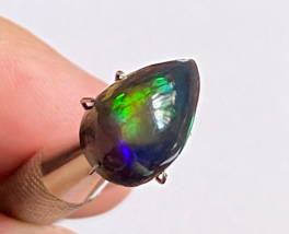 Natural Top Quality Ethiopian Black Opal Natural Multi Fire Opal 4.40CT - £58.60 GBP