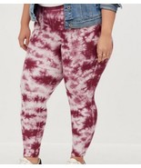 Torrid Purple Tie Dye Fleece Lined Platinum Leggings Plus Size 3X - $30.00