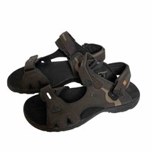 Ozark Trail Mens Size 12 Rockwell Open Toed Sandals Brown Hiking Outdoor - $13.25