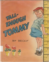 Tall Enough Tommy by Becky 1946 Playground Vintage Picture Book for Children - £7.76 GBP