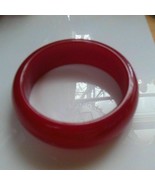 Vintage Pink Plastic Lucite Moon Glow Bangle Bracelet - $48.07 CAD
