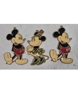 3 Vintage Minnie Mickey Mouse Walt Disney Productions Pendants - $353.08 MXN