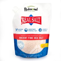 REDMOND Real Sea Salt - Natural Unrefined Gluten Free Fine, 26 Ounce Pouch (1 - £18.38 GBP