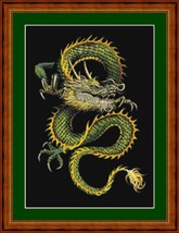 CHINESE DRAGON 3 - pdf cross stitch chart. Original Artist Unknown - £9.39 GBP