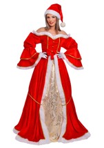 Santa claus woman GOLD COSTUME handmade - £126.03 GBP